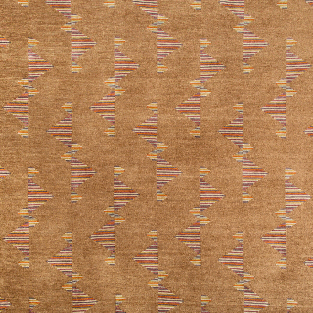 Samples and Purchasing available for Arcade - Copper Brown By Lee Jofa Modern | Kelly Wearstler V | Geometric Upholstery Chenille at Designer Wallcoverings and Fabrics
