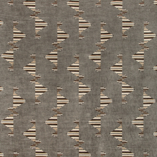 Arcade - Smoke Charcoal By Lee Jofa Modern | Kelly Wearstler V | Geometric Upholstery Chenille