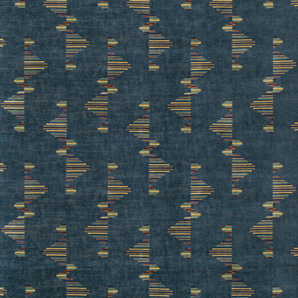 Arcade - Marlin Blue By Lee Jofa Modern | Kelly Wearstler V | Geometric Upholstery Chenille