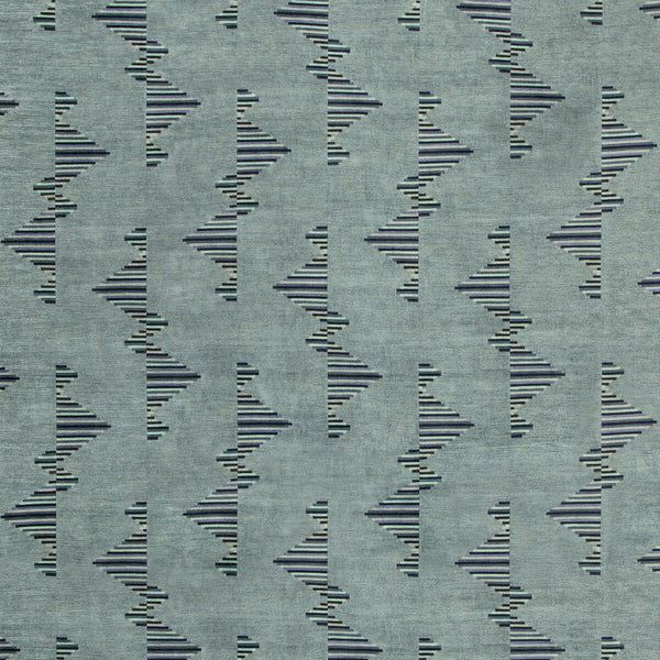 Arcade - Jade Blue By Lee Jofa Modern | Kelly Wearstler V | Geometric Upholstery Chenille