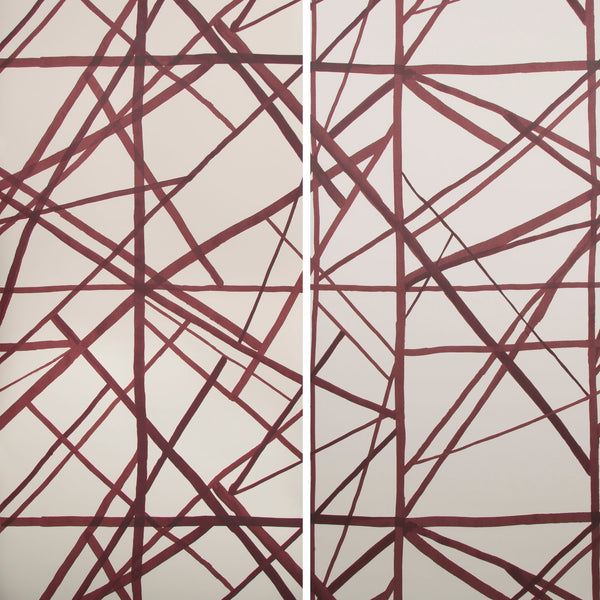 Channels Paper Plum/Oatmeal | Groundworks