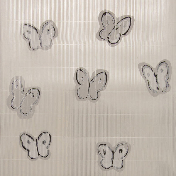 Ascension - Platinum Silver By Lee Jofa Modern | Hunt Slonem Ii | Modern Wallcovering