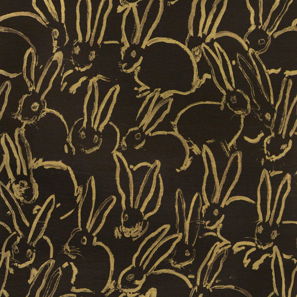 Hula - Black Black By Lee Jofa Modern | Hunt Slonem Ii | Modern Wallcovering Grasscloth