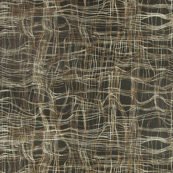 Entangle Paper - Raven Black By Lee Jofa Modern | Kelly Wearstler Wallcoverings Iv | Modern Wallcovering