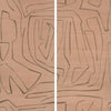 Samples and Purchasing available for Graffito Ii - Rosa Pink By Lee Jofa Modern | Kelly Wearstler Wallpapers Iv |Abstract Modern Wallcovering Murals / Panels at Designer Wallcoverings and Fabrics