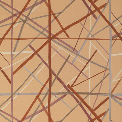 Simpatico Paper - Faded Terracotta Coral By Lee Jofa Modern | Kelly Wearstler Vi |Abstract Modern Wallcovering