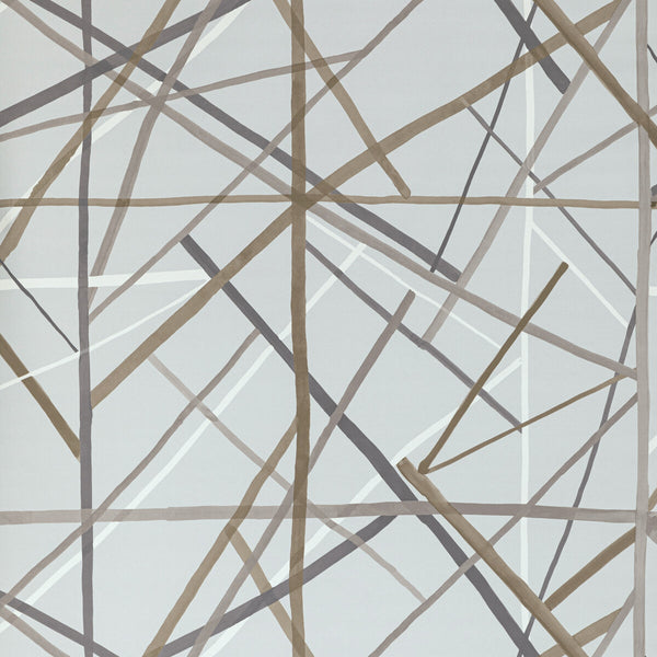 Simpatico Paper - Cinder Light Blue By Lee Jofa Modern | Kelly Wearstler Vi |Abstract Modern Wallcovering