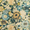 Arioso Paper - Marine/Citron Multi By Lee Jofa Modern | Rhapsody Wallpaper | Botanical & Floral Wallcovering Print