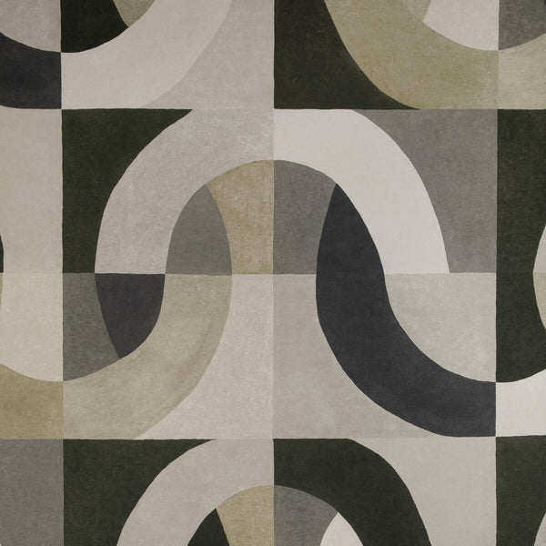 Colonnade Paper - Onyx Black By Lee Jofa Modern | Kelly Wearstler Wallcoverings Vii |Modern Geometric Wallcovering