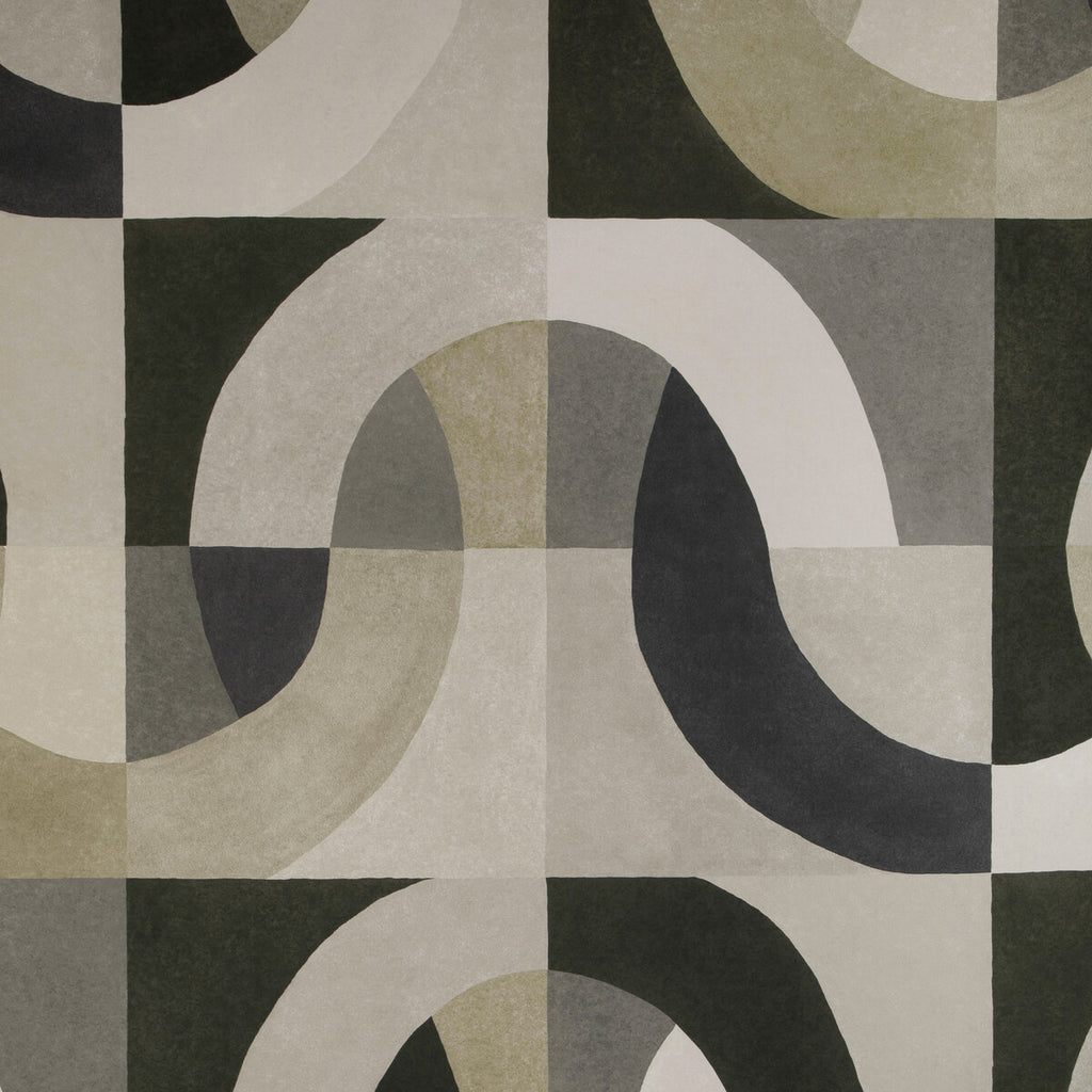 Colonnade Paper - Onyx Black By Lee Jofa Modern | Kelly Wearstler Wallpapers Vii |Modern Geometric Wallcovering