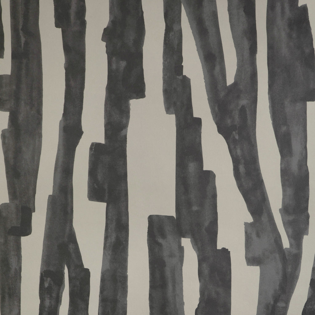 Intargia Paper - Raven Black By Lee Jofa Modern | Kelly Wearstler Wallcoverings Vii | Modern Wallcovering