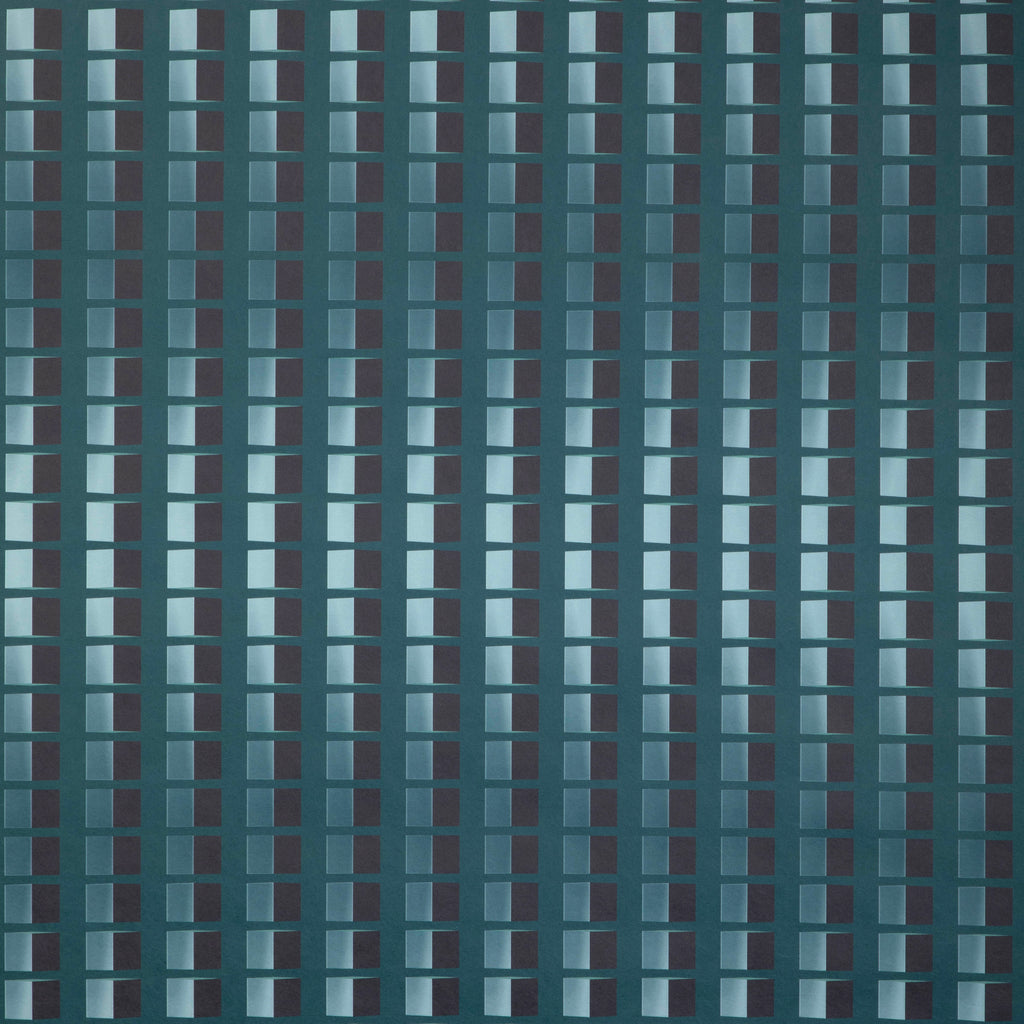 Refrakt Paper - Peacock Teal By Lee Jofa Modern | Kelly Wearstler Wallcoverings Vii |Modern Geometric Wallcovering