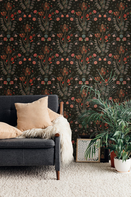Gypsy - Anthracite Wallcovering | Mind the Gap