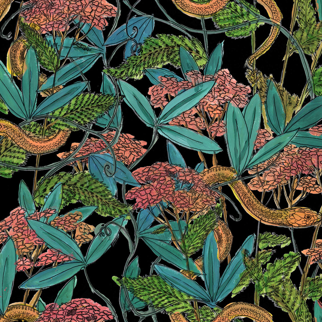 Garden Snake Neon Black