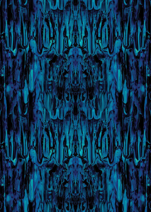 Gerhard Gum Blue | Timorous Beasties Wallcovering