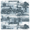 Glasgow Toile Linen Blues