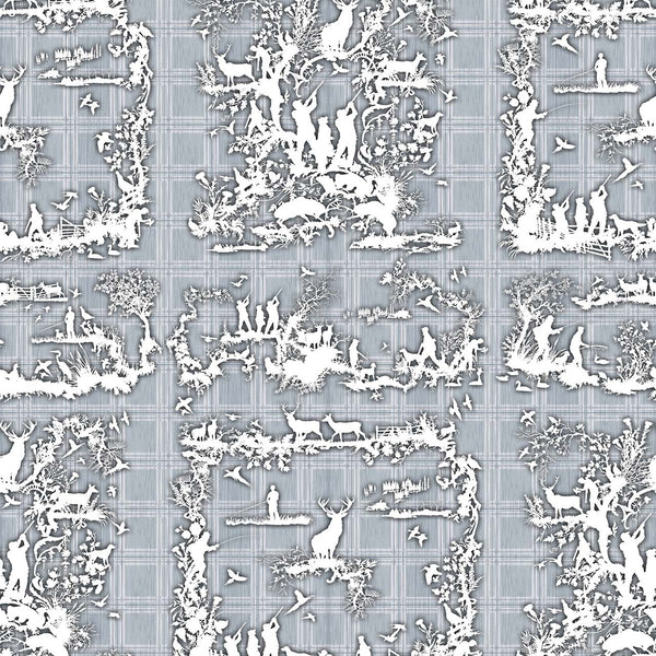 Glorious Twelfth Blue | Timorous Beasties Wallcovering