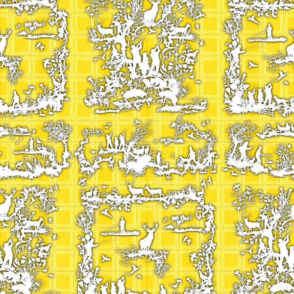Glorious Twelfth Yellow | Timorous Beasties Wallcovering