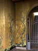 Golden Oriole Wallcovering Panels Black & Gold on Gold Leaf