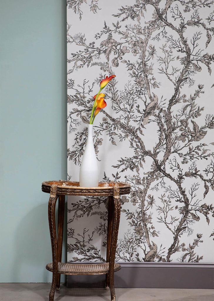 Golden Oriole Wallcovering Carrara White