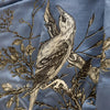 Golden Oriole Velvet Black & Gold on Pewter