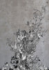 Golden Oriole Wallcovering Panels Silver & Black on Silver Leaf