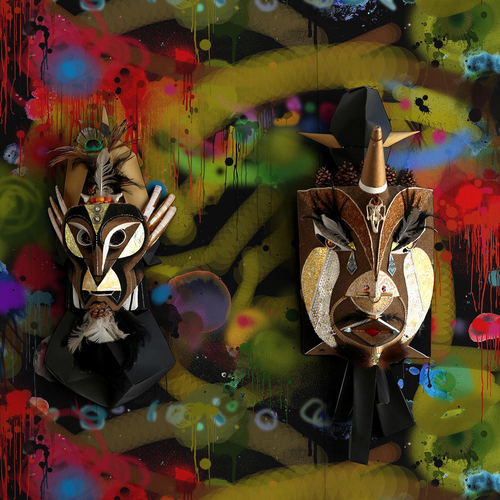 Graffiti Allover Wallcovering Black