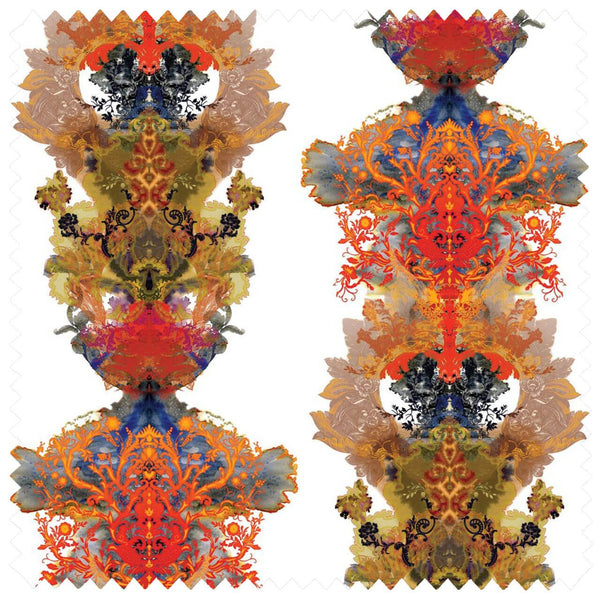 Grand Blotch Damask Cotton Original | Timorous Beasties Fabric