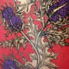 Grand Thistle Gold & Purple on Red