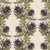 Grand Thistle Gold & Purple on Cream