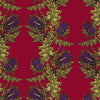 Grand Thistle Gold & Purple on Red