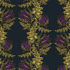 Grand Thistle Gold & Purple on Black