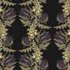 Grand Thistle Gold & Purple on Black