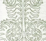Celadon on Off White