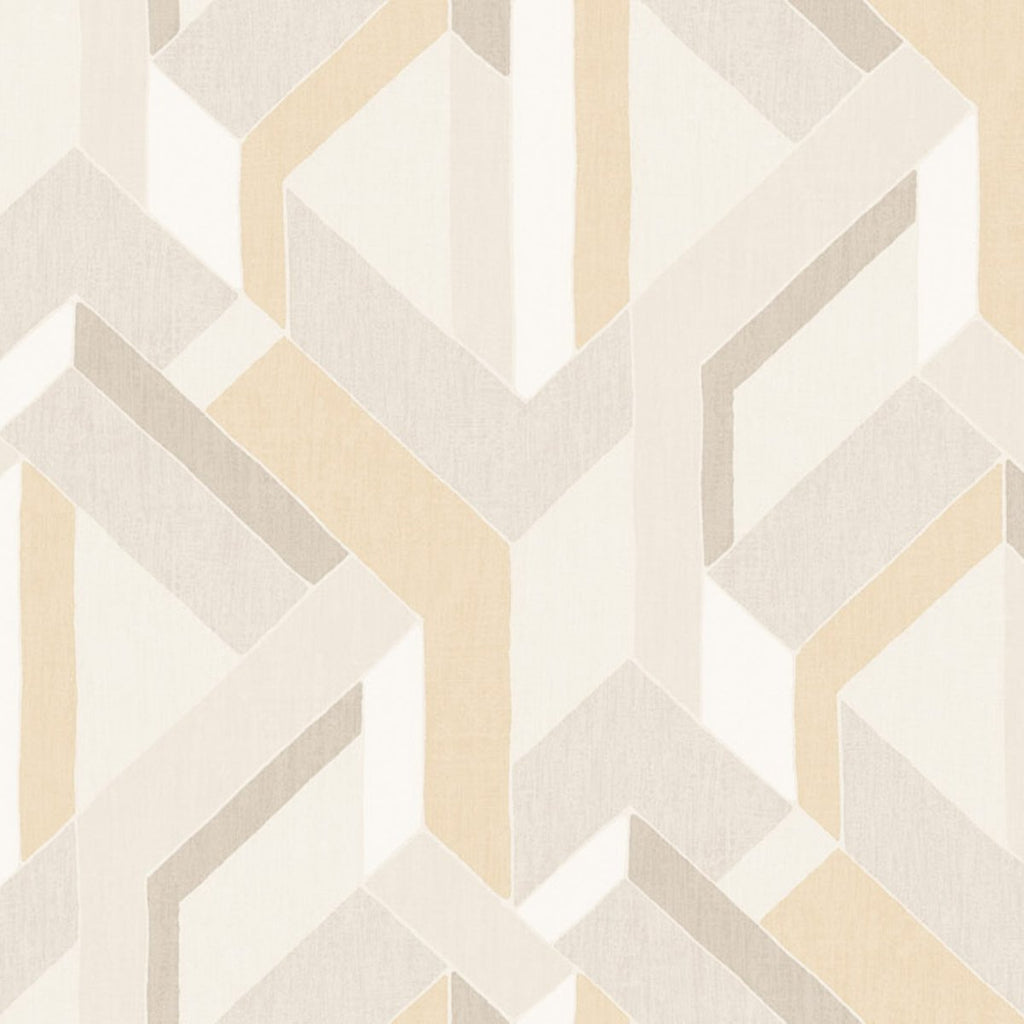Harriet Geometric Ginger  Wallpaper (Ha21-05) | Koroseal Type 2 Vinyl | Koroseal