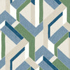 Harriet Geometric Morning Calm  Wallpaper (Ha21-08) | Koroseal Type 2 Vinyl | Koroseal