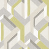 Harriet Geometric Wasabi  Wallpaper (Ha21-10) | Koroseal Type 2 Vinyl | Koroseal