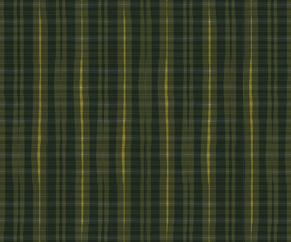 Hank Yellow - Dark Olive Green Commercial Wallcovering | Koroseal