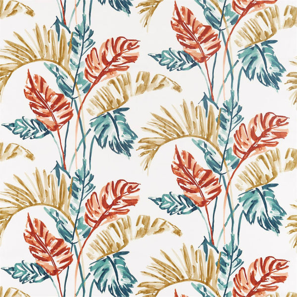 Toshiko Paprika / Teal / Olive | Harlequin