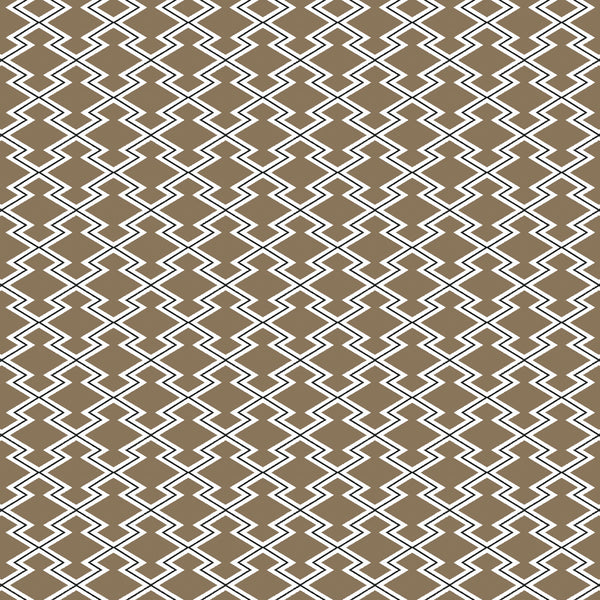 Hayami - Topo Taupe By Gaston Y Daniela | Gaston Japon | Geometric Multipurpose Print
