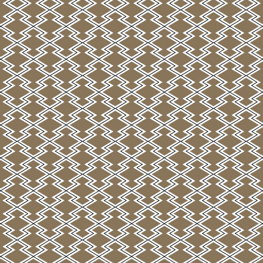 Hayami - Topo Taupe By Gaston Y Daniela | Gaston Japon | Geometric Multipurpose Print