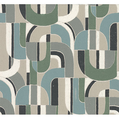 Quiberon Charcoal Wallcovering | Jeffrey Stevens