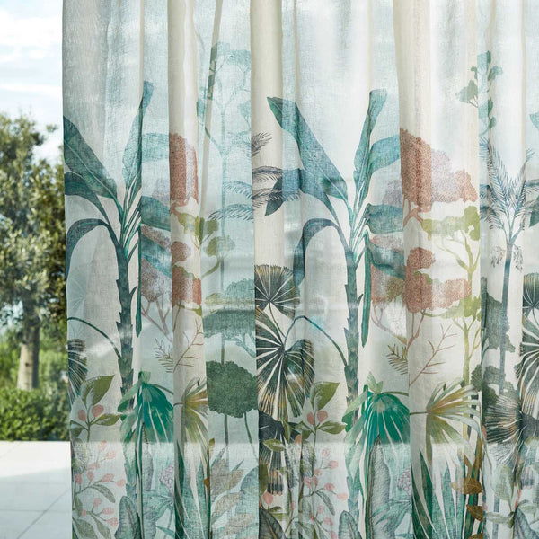 Floreana Sheer Bleached Coral/Succulent | Harlequin