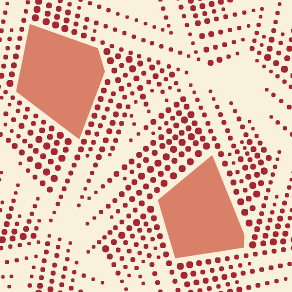 Helice Red | Maison Martin Morel Wallcovering