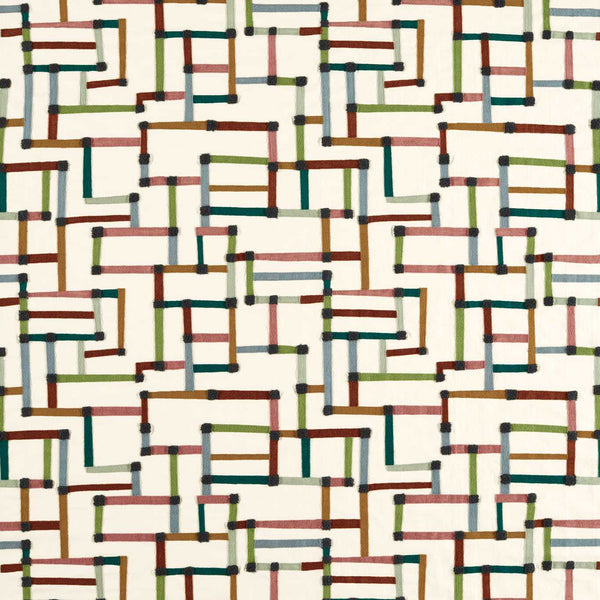 Lineas Forest/Azul/Blush | Harlequin