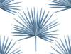 Malibu PS Pacific Palm Coastal Botanical - Coastal Blue | Peel and Stick Removable Wallpaper
