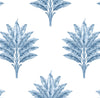Malibu PS Sea Breeze Palm Coastal Botanical - Coastal Blue | Peel and Stick Removable Wallpaper