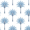 Malibu PS Montgomery Palm Coastal Botanical - Blue Lake | Peel and Stick Removable Wallpaper