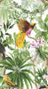 Malibu PS Tropical Bird Tropical Botanical - White | Peel and Stick Removable Wallpaper