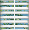 Malibu PS Richwood Shutters Tropical Illustration - Ciel | Peel and Stick Removable Wallpaper